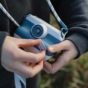 Камера с моментальной печатью КИДИВУЛЬФ (KIDYWOLF), синяя